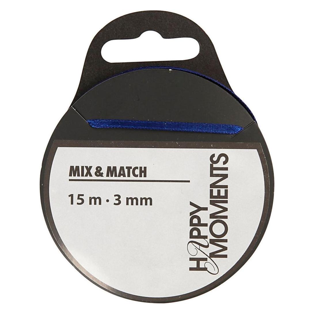 Creativ Company Satinband Dunkelblau, 15m (1x) (5707167011348)
