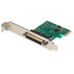 DIGITUS Parallele I/O,1-Port, PCIexpress Add-On Karte 1-Port, inkl. low Profil, Chipsatz:AX99100
