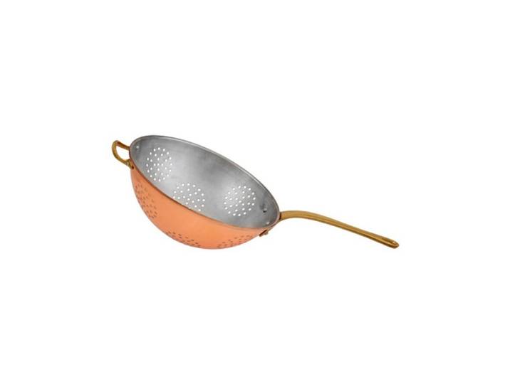 ich-zapfe Küchensieb Sieb, Kupfersieb - mit verzinnter Innenseite enthält einen, Messinggriff, Durchmesser: 17 cm