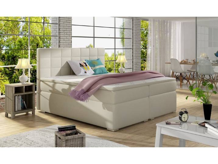 Best for Home Boxspringbett Alice mit Bettkasten & Bonellfederkern inkl. Topper (140x200 160x200 180x200 cm), Handwerksqualität, TOP Preis-Leistungs-Verhältnis