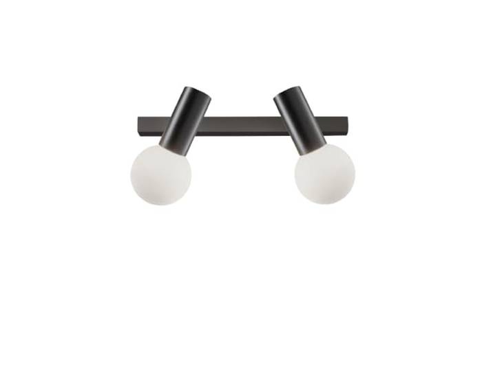 LEDS C4 Mist dubbele badkamer dubbele wandlamp metallic zwart E14