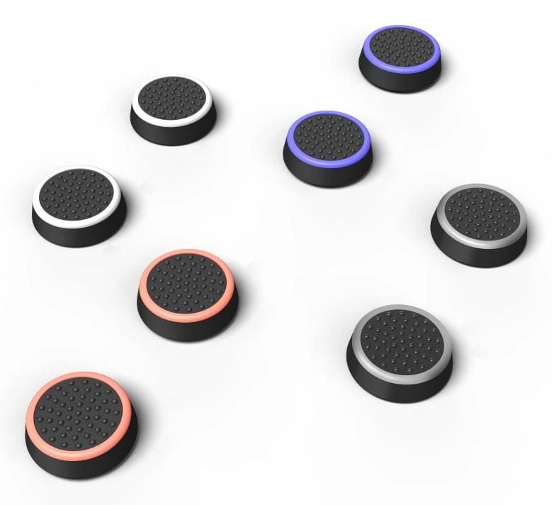 Urage Control-Stick-Aufsätze-Set Colors 8in1 Nintendo Switch Nintendo Switch/Nintendo Switch Lite/Nintendo Switch OLED (Schwarz, Blau, Weiß, Grau, Rot) 00115527