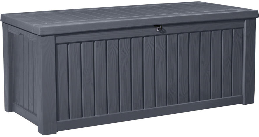 Keter Rockwood XL Storage Box 625L Gray 64cm H X 155cm W X 72cm D