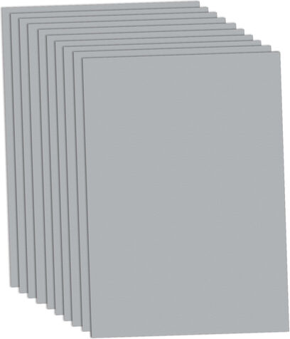 Tonzeichenpapier, silber, 50 x 70 cm, 10 Blatt