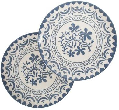 "Bloomhouse - 2-Time Oprah's Favorite Things Valencia Flor 2 Piece 13"" Serving Platter Set"