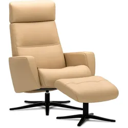 Relaxsessel Space mit Hocker Prime Latte Lieferung ohne Montage