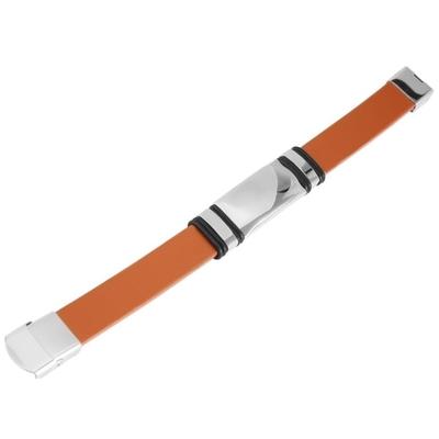 Armband ADELIA´S "Armband aus Leder 21 cm", orange (braun), Armbänder, Damen, 21cm, Leder, Armband, Zum Verschenken – ideal zum Valentinstag