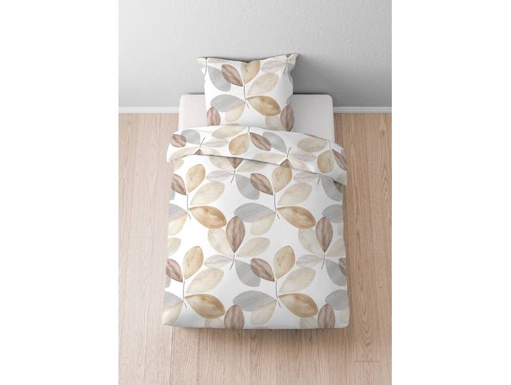 Housse de couette en flanelle grandes Beige