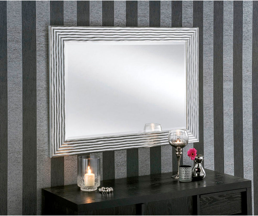 World Menagerie Tyrol Flat Mirror Silver 171cm H x 79cm W