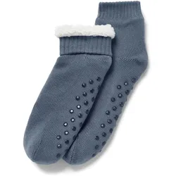 Tchibo - Hausschuh-Socken - Damen - Gr. 38-39 - blau