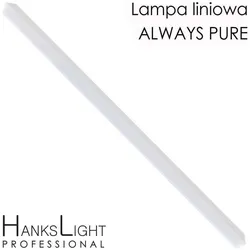 Hankslight, Deckenleuchte, Ceiling lamp LED lamp, white, linear, aluminum, pendant, 1200mm, down 36W, 400