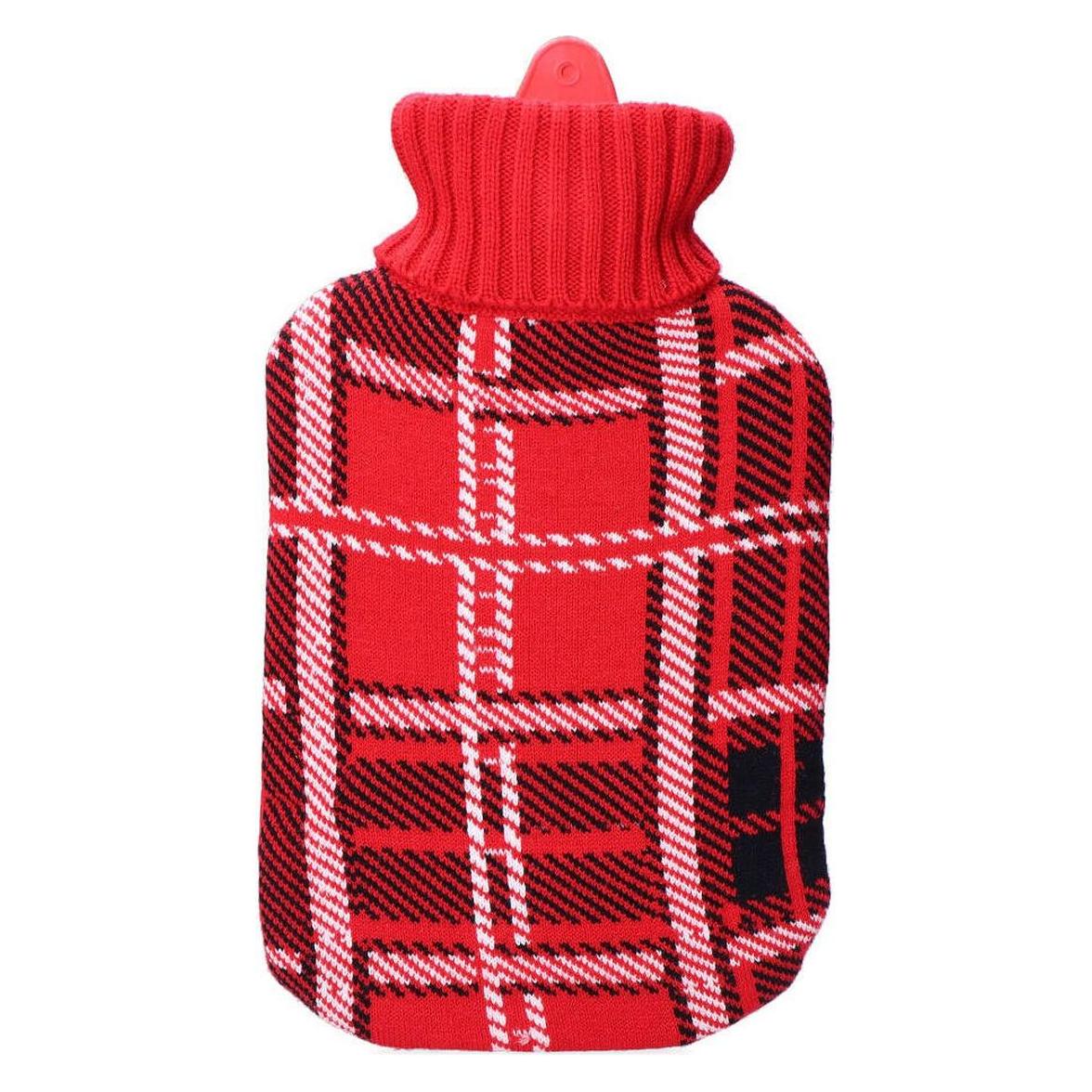 EDM Wärmflasche Rot 2 L (2 l, Bettflasche mit Bezug) (43031467)