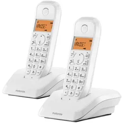 Motorola Dect Digital Wireless Phone S1202 Duo, Telefon, Schwarz