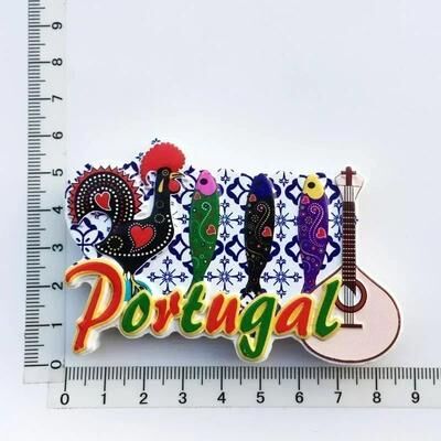 Uplift Treasures Portugal Souvenir Fridge Magnet Resin Travel Collection portugal 8