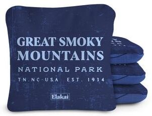Skip's Garage Great Smoky Mountains Dual Sided Pro Cornhole Bags (Set of 4)