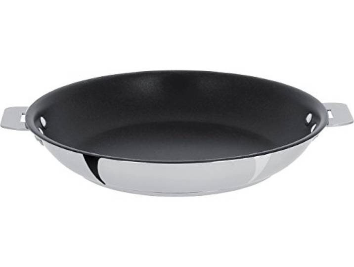 Cristel - P26QMPE - Poêle inox 26cm sans poignée amovible- Anti-adhérent Exceliss+ Collection Casteline