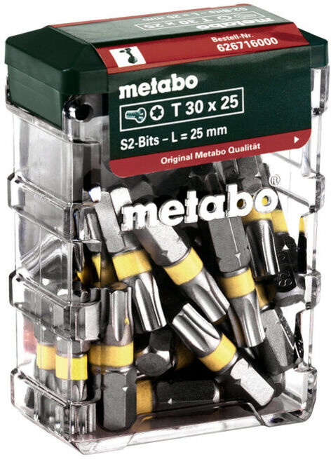 Coffret d'embouts T30, SP, 25 pièces (626716000) ; Metabo (626716000)