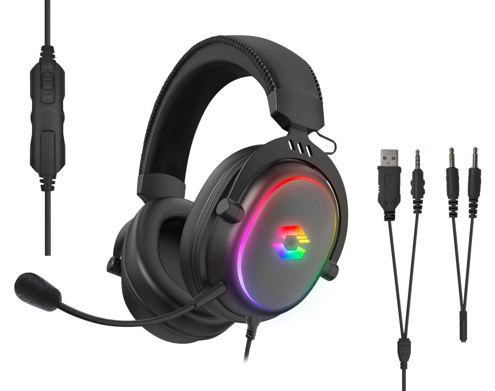 Speedlink Conux RGB Gaming-Headset - Zwart - SL-860017-BK