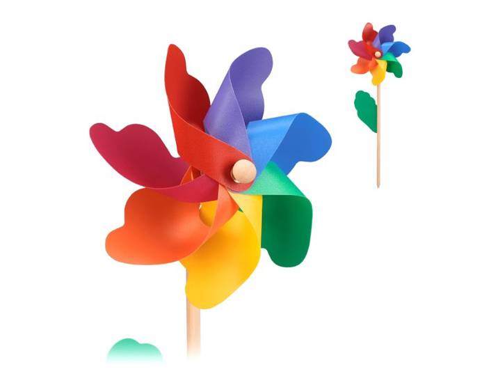 Relaxdays 2er Set Windrad