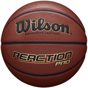 WILSON Basketball Reaction Pro, indoor & outdoor, Größe 6, braun, 540 Gramm, Trainingsball
