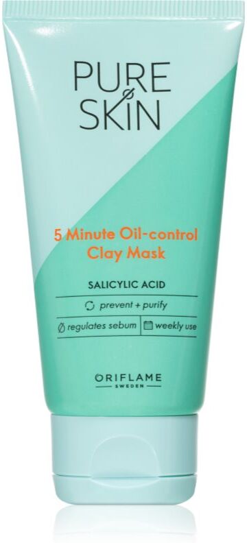 Oriflame Pure Skin cleansing clay face mask to treat skin imperfections 50 ml