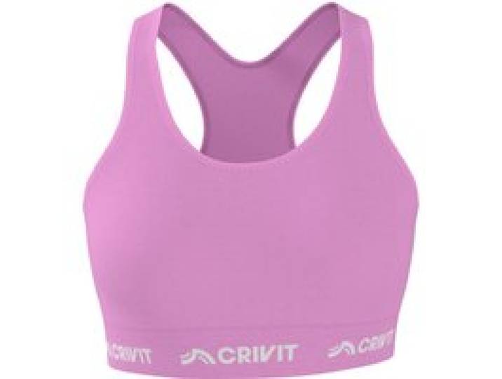 CRIVIT Brassière de sport maintien moyen femme (rose, M(38/40))