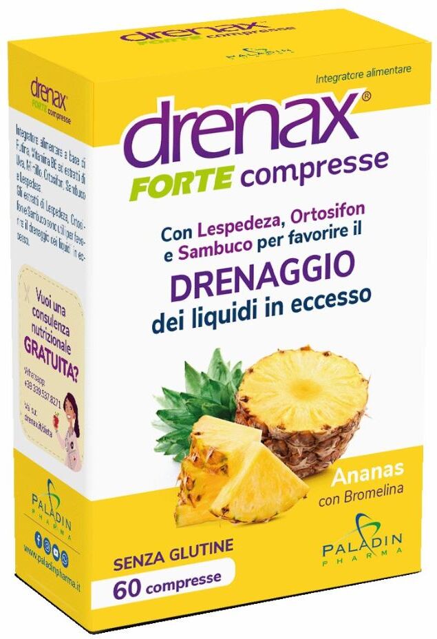 PALADIN PHARMA SpA Paladin Pharma, Drenax Forte Ananas, 60 Compresse