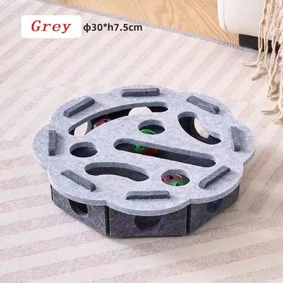 Inspired Finds Sisal Cat Scratching Post For Indoor Cats Interactive Kitten Exercise & Entertainment Toy gray Round