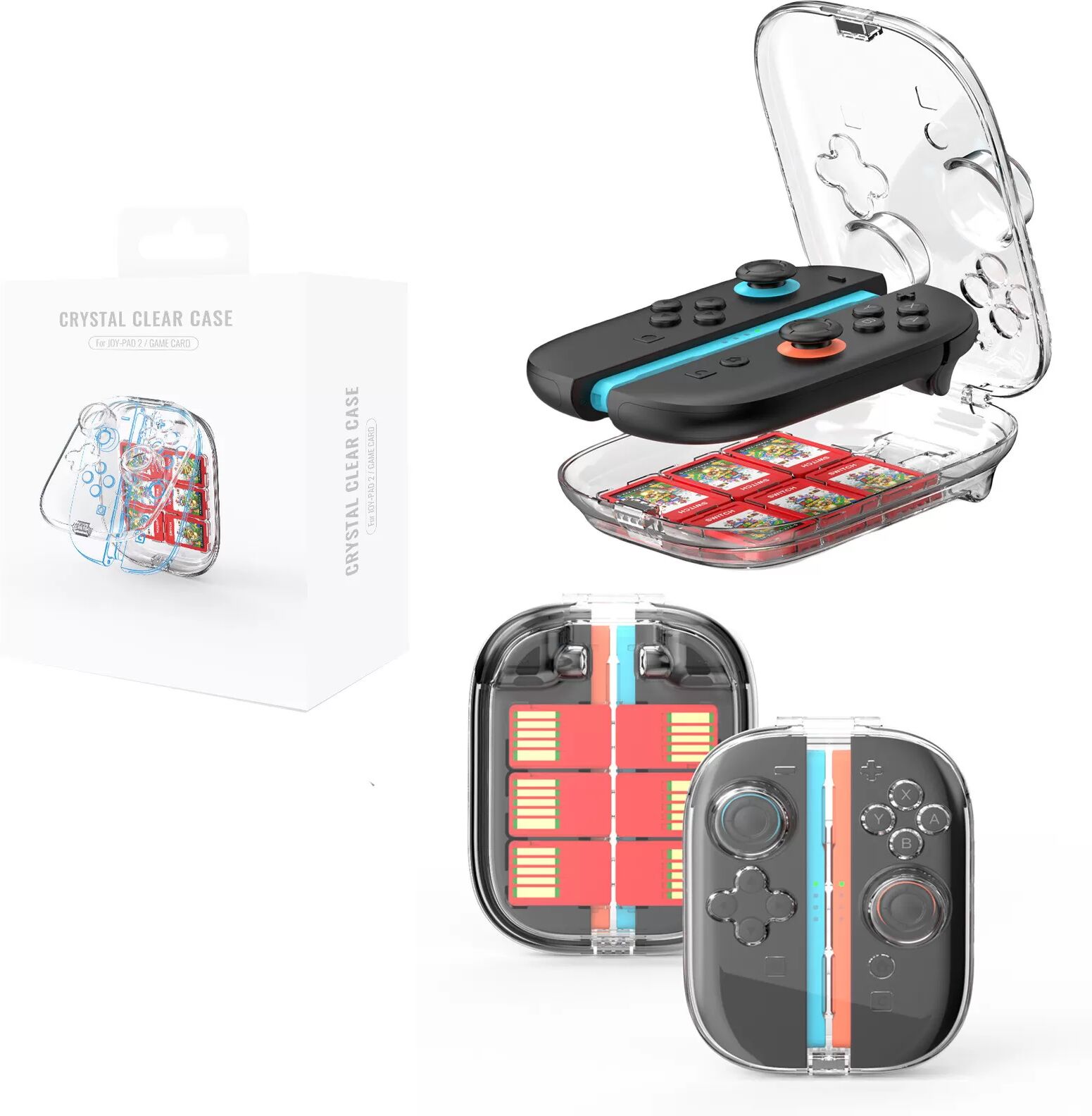 INF Étui de protection transparent pour manettes Switch 2