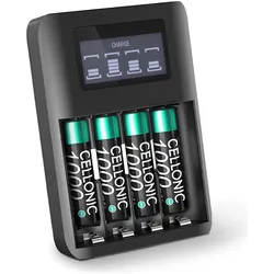 Cellonic Akku für Panasonic KX-TG8061, KX-TCA185, KX-TG6823, KX-TGP600, KX-TGD322, Telefon Zubehör