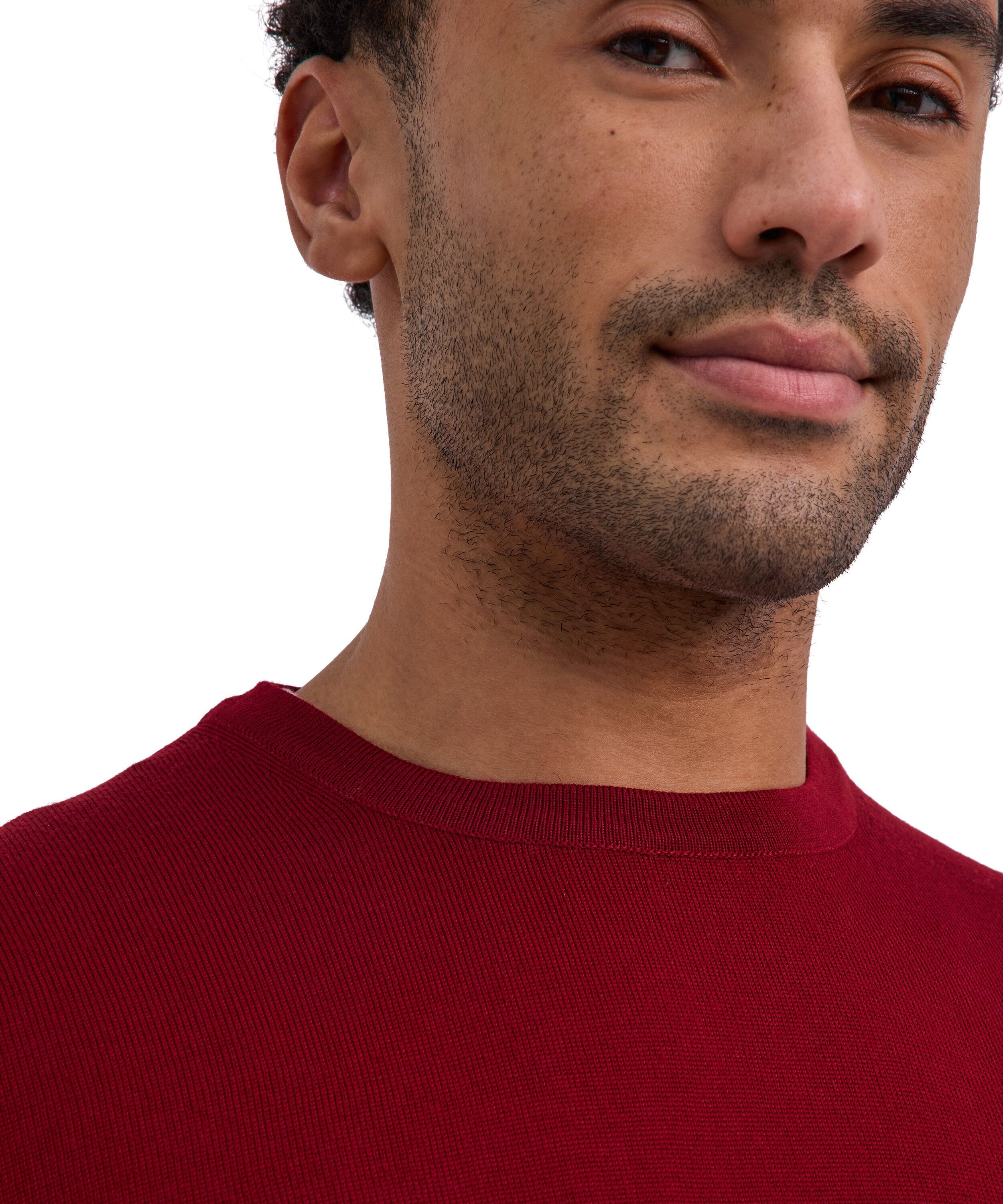 Strickpullover, Herren, Gr. M, rot velvet (8264), Pullover Strickpullover