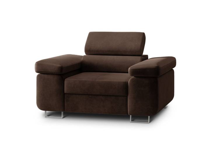 SESSEL CALVO Polstersessel Loungesessel ergonomisch, Braun