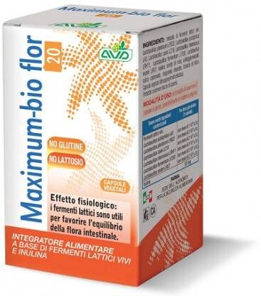 A.V.D. REFORM Srl Avd Reform - Maximum-Bio Flor 20 Integratore Alimentare Probiotico 75 Capsule Vegetali