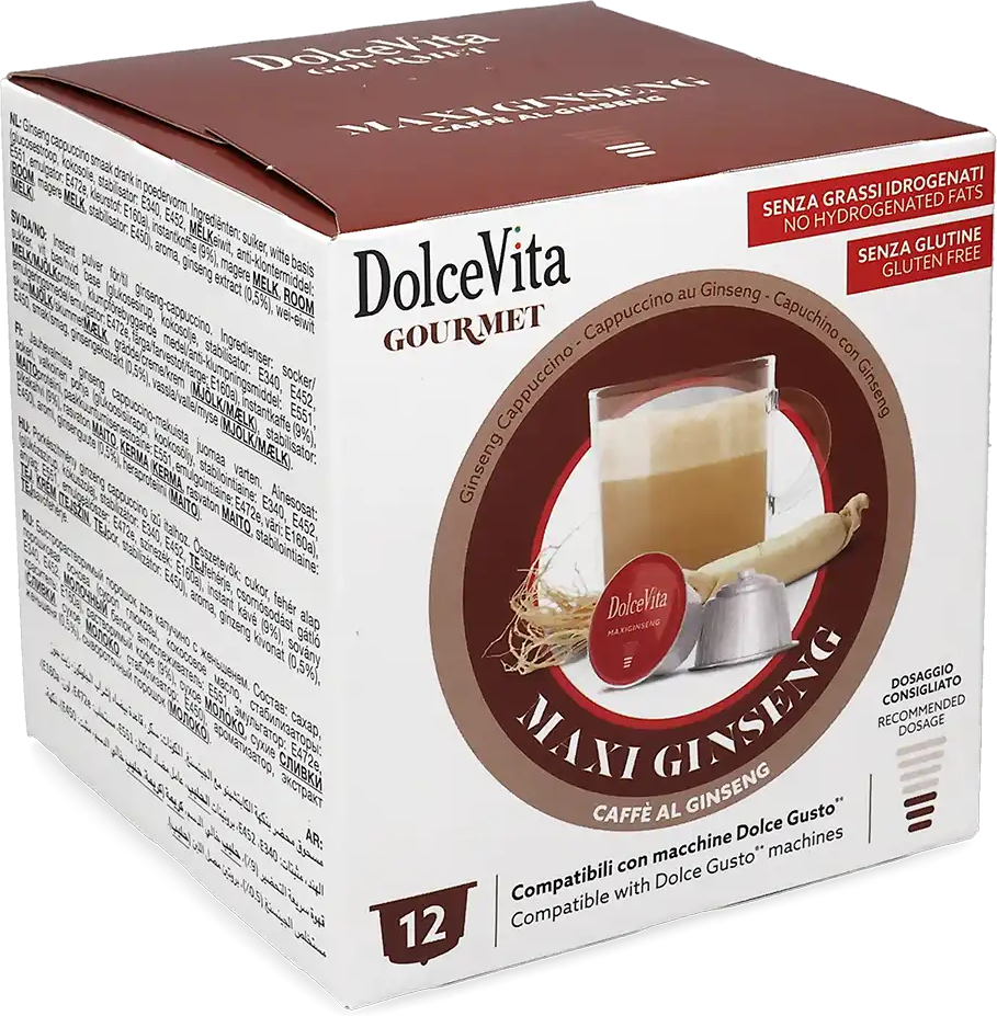 Dolce Vita   Maxi Ginseng - 12 capsules voor Dolce Gusto