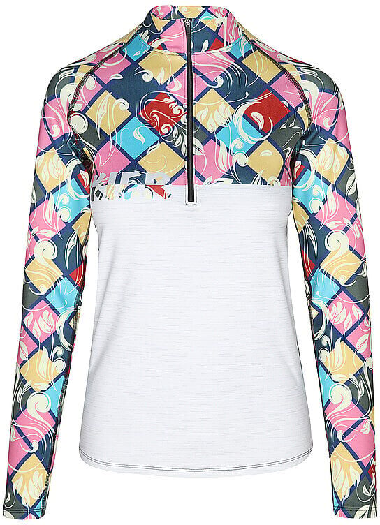 FREISEIN Damen Unterzieh Zipshirt Ski Mounten  hellgrau   S W