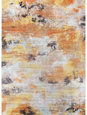 Beverly Rug Queen Abstract Non-Slip Rubber Back Washable Indoor Area Rug