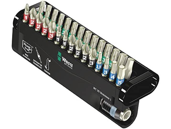 Wera Bit-Check 30 Stainless 1, 05071109001, bit-assortiment, 30-delig