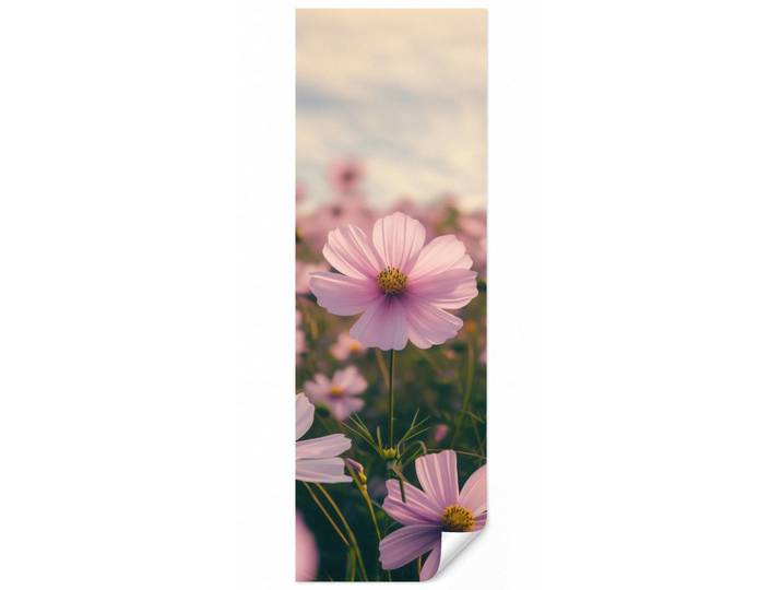 OnlyWow Tapete - Blumen - Lila - Unscharf - 100x300 cm, Rosa, Papier, Rechteckig, 100x300 cm, Tapeten & Wandverkleidungen, Vliestapeten
