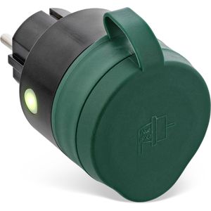 InLine Smart-Steckdose 40155O, für außen, WLAN, App-fähig, programmierbar