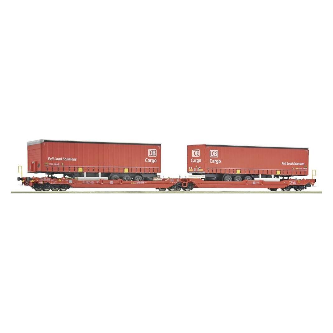 Roco 6600168 Güterwagen DC Doppeltaschen-Gelenkwagen, Gattung Sdggmrs 738/T3000e (Spur H0) (6600168)