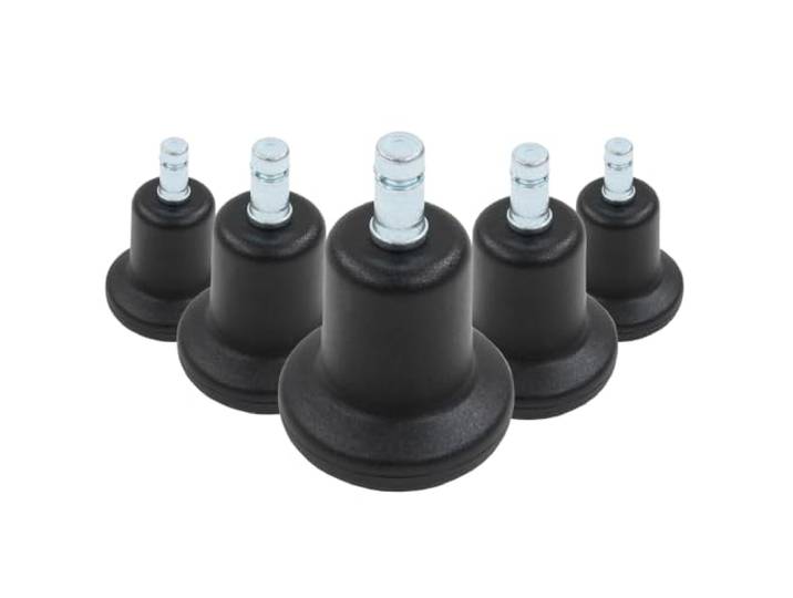 hjh OFFICE 619002 5X Planeur de Sol Broche 10 mm Stand Planeur en Plastique Petite Chaise de Bureau\, pour Tous Les Étages