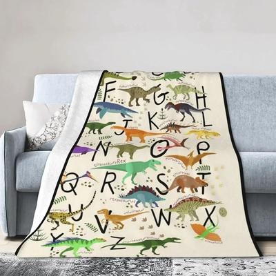 Uplift Picks Alphabet Lore Flannel Throw Blanket Soft Lightweight Cartoon Sofa Blanket 8 150x125 Cm (50x60 Inch)