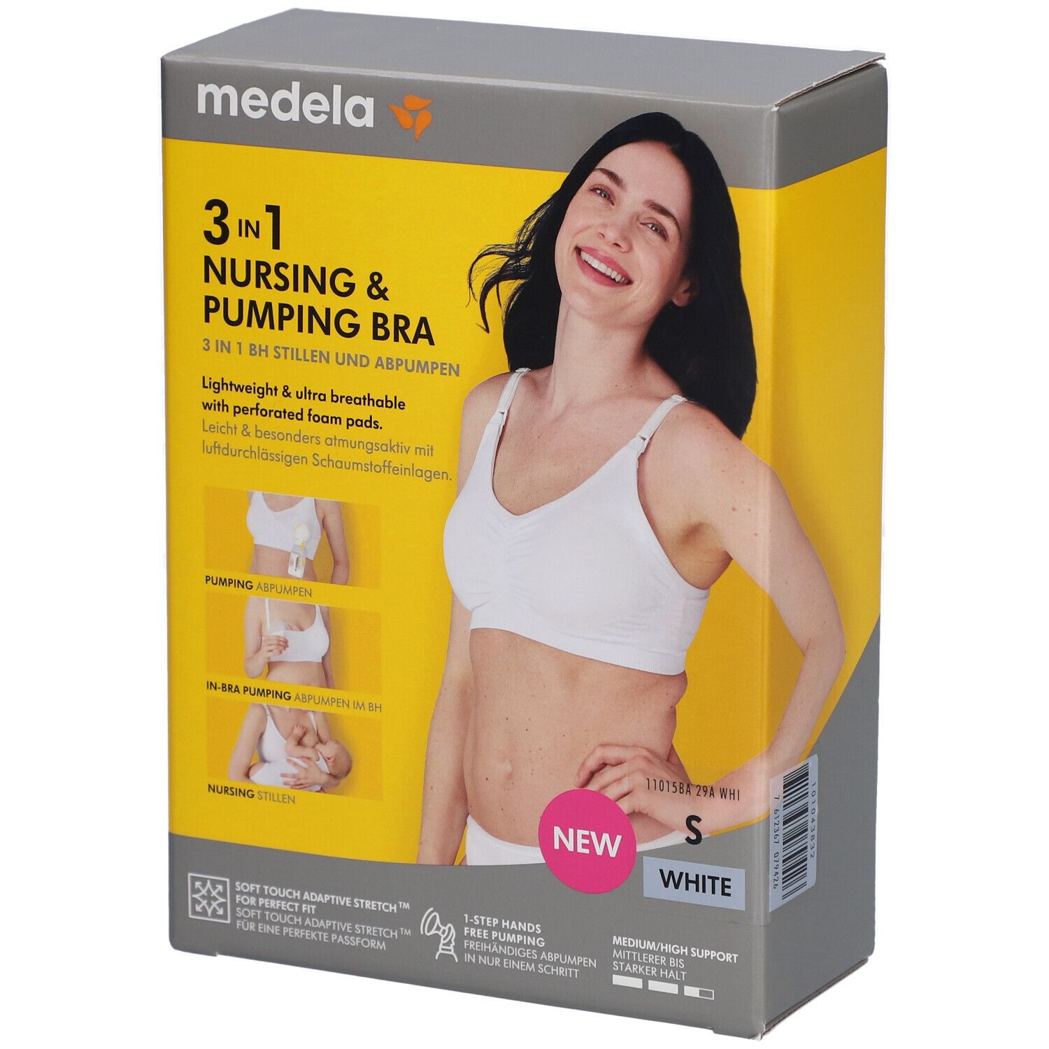 Medela 3in1 nursing & pumping BH S weiß 1 St Bustier