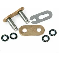 RK Takasago Chain, Motorrad Zubehör, RK Verbindungsglied - Clip (CL) GB520EXW (XW-Ring) Goldfarbe