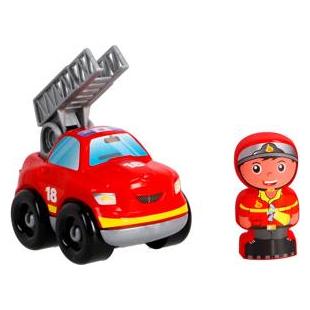 Ecoiffier Abrick Feuerwehr Zwei Fahrzeuge, Bewegliche Elemente 34 Zubehör (3290)