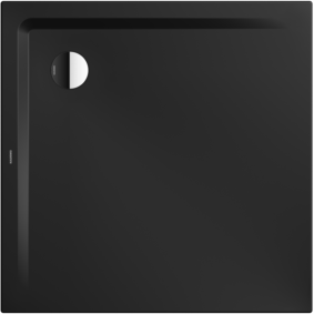 Kaldewei Superplan Duschwanne 384800012676 90x90x2,5cm, Secure Plus, schwarz matt100
