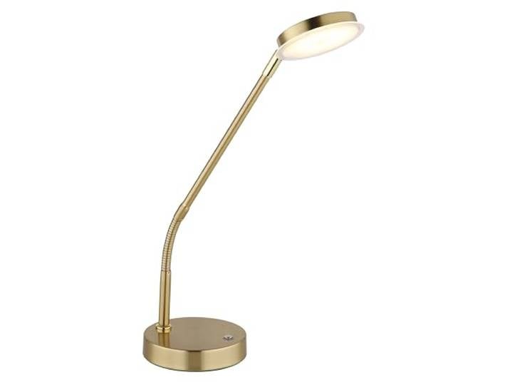 GLOBO Lampe de table en métal couleur laiton mat\, métal couleur laiton mat\, acrylique satiné\, transparent\, câble PVC noir\, interrupteur marche/arrêt\, variateur tactile\, variateur tactile en continu