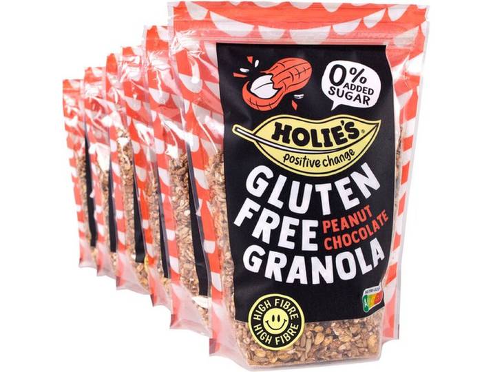 Holie's glutenvrije granola pinda chocolade - 6 x 330 g