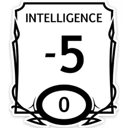 Crit Stones Stat Block Intelligence Sticker