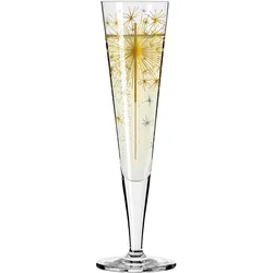 Ritzenhoff Champagnerglas Goldnacht No. 5 - Petra Mohr 205 ml, Weingläser, Transparent